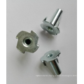 Full thread Zinc Plating 4 Prongs Tee nuts